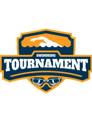 Swimming Tournament logo template 02