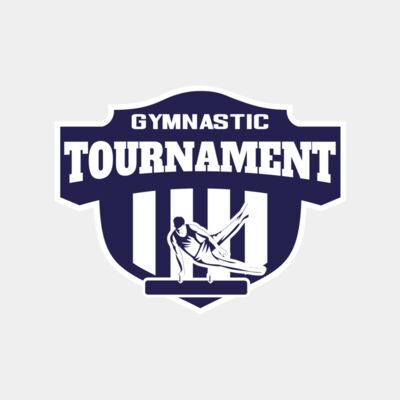 Gymnastic Tournament logo template Thumbnail