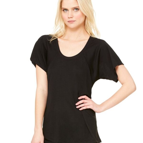 8801 Women's Flowy Raglan Tee Thumbnail