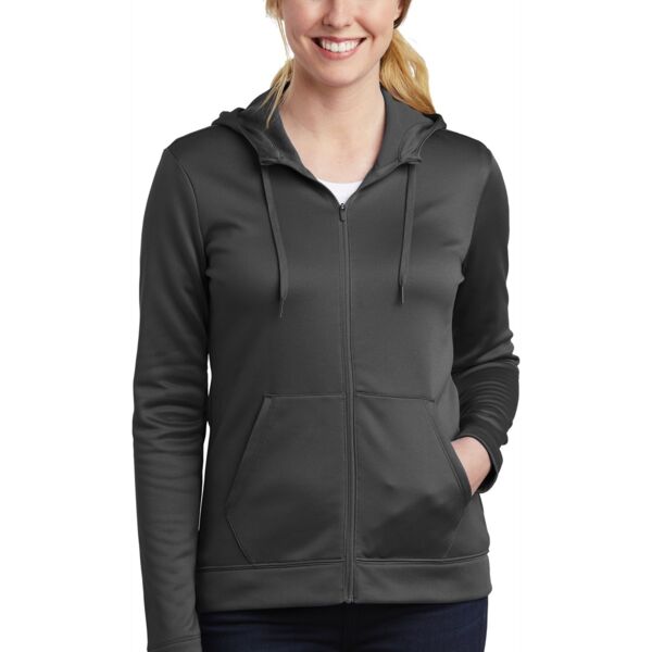 Ladies Therma FIT Full Zip Fleece Hoodie Thumbnail