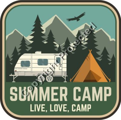 Summer Camp Live Love Camp - Summer Camp T-Shirt Design