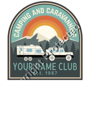 Camping and Caravanning Club Shirt - Summer Camp T-Shirt Design