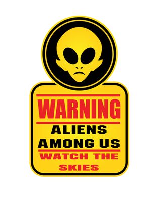 Warning Aliens Template