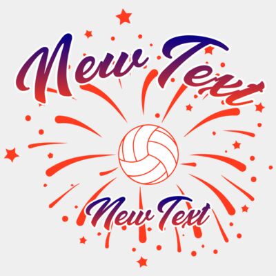 Volleyball 4th of July Burst Thumbnail