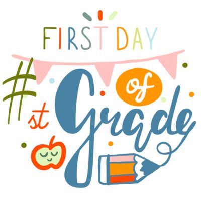 First Day Of Blank Grade Template Thumbnail
