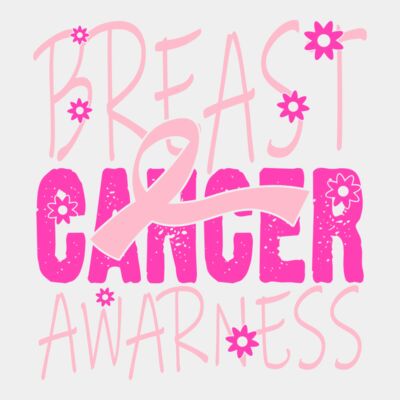 Breast Cancer Flower Design Thumbnail