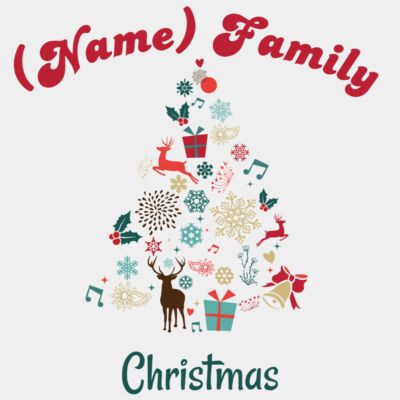 Christmas Tree Fill In Family Christmas - Editable Thumbnail