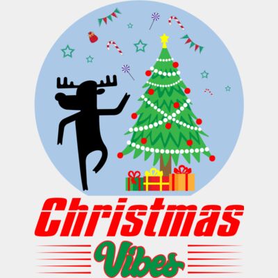 Christmas Reindeer Snow Globe Design Thumbnail