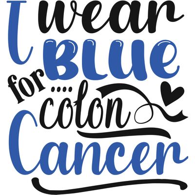 I wear blue for colon  cancer Thumbnail